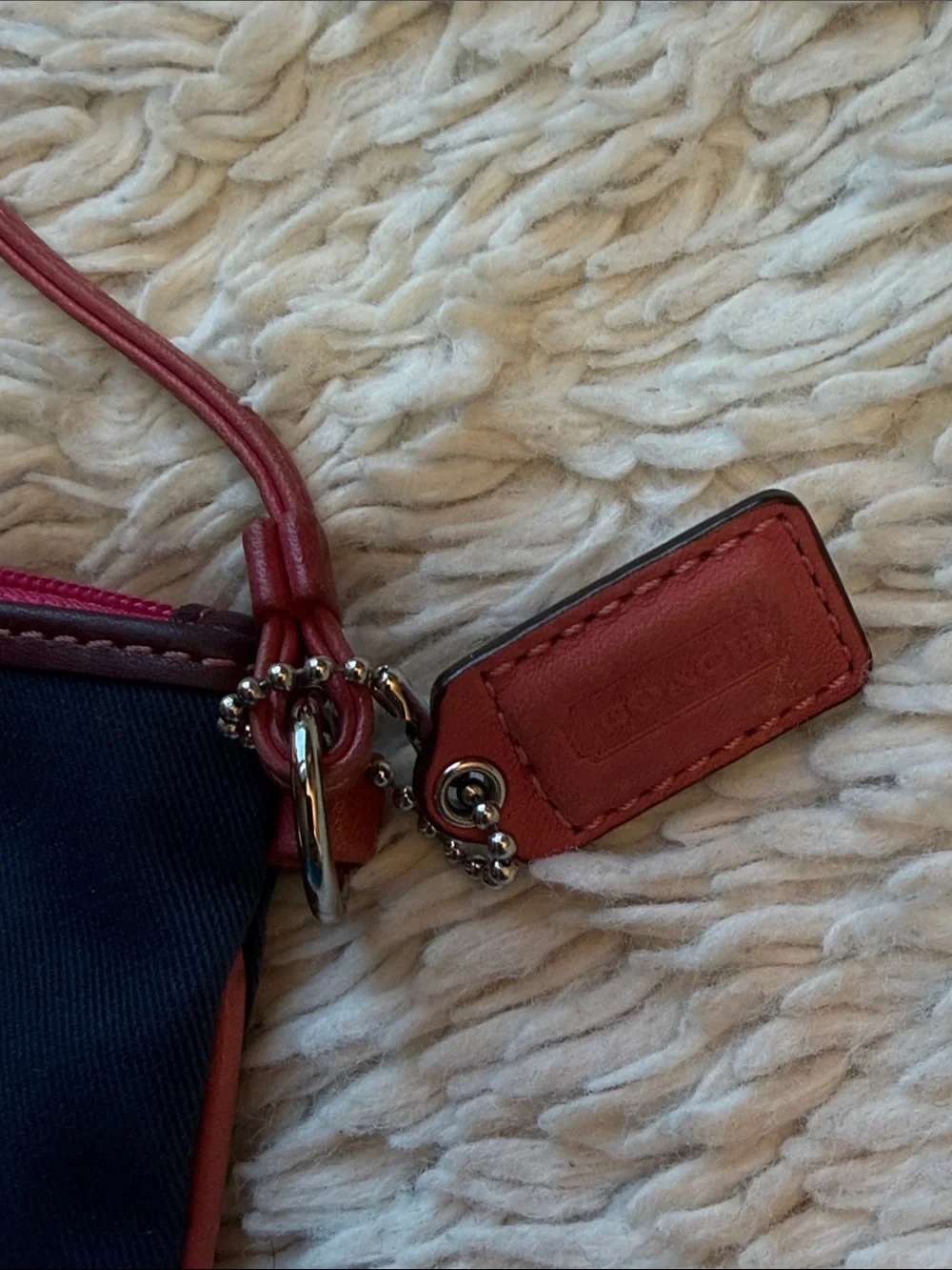 Coach Limited Edition Bonnie Cashin Wristlet Navy/Pink wristlet - Picture 7 of 7